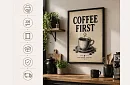 Coffee First – obraz - Káva na prvom mieste 01