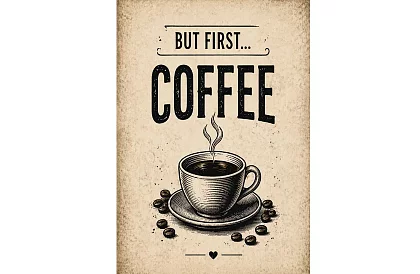 But first coffee - obraz - Najprv káva, potom všetko ostatné 02