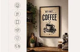 But first coffee - obraz - Najprv káva, potom všetko ostatné 02