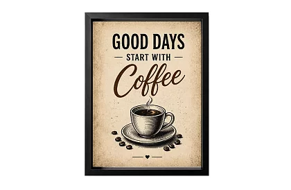Good Days - obraz - Dobré dni začínajú kávou 03