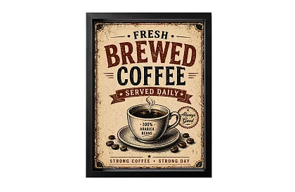 Fresh coffee - obraz - Čerstvá káva každý deň 08