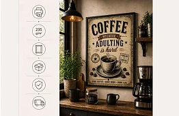 Coffee adulting - obraz - Káva pre náročný život 09