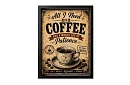 Need coffee - obraz - Káva a trpezlivosť v retro štýle 10