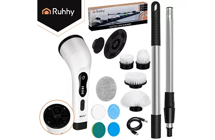 Elektrický čistiaci rotačný kefka - Spin Scrubber + 9 hlavíc