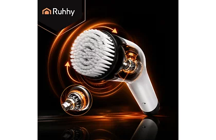 Elektrický čistiaci rotačný kefka - Spin Scrubber + 9 hlavíc