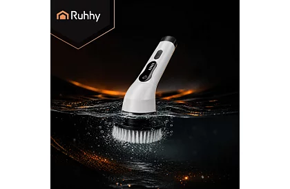 Elektrický čistiaci rotačný kefka - Spin Scrubber + 9 hlavíc