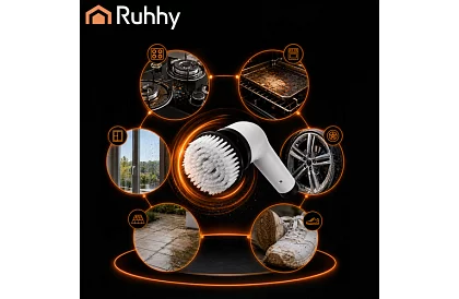 Elektrický čistiaci rotačný kefka - Spin Scrubber + 9 hlavíc