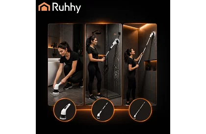 Elektrický čistiaci rotačný kefka - Spin Scrubber + 9 hlavíc