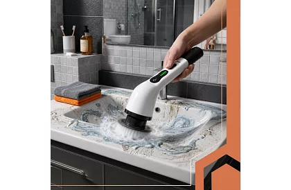 Elektrický čistiaci rotačný kefka - Spin Scrubber + 9 hlavíc