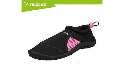 Boty do vody – protiskluzové 5 mm, rýchloschnúce – čierno-ružové, veľkosť 37