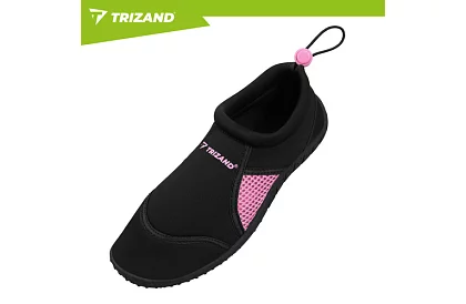 Boty do vody – protiskluzové 5 mm, rýchloschnúce – čierno-ružové, veľkosť 37