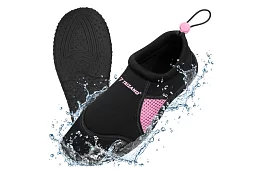 Boty do vody – protiskluzové 5 mm, rýchloschnúce – čierno-ružové, veľkosť 37