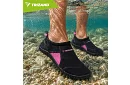Boty do vody – protiskluzové 5 mm, rýchloschnúce – čierno-ružové, veľkosť 37