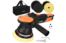 Orbitálna leštička na auto 125/150 mm – 900 W + príslušenstvo