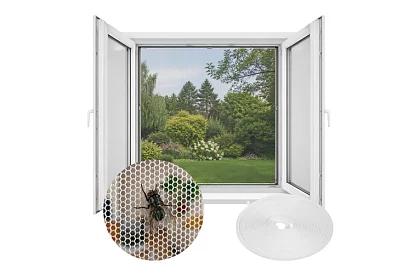 Moskytiéra, sieť na okno 160 × 130 cm – biela