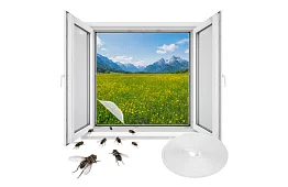 Moskytiéra, sieť na okno 160 × 130 cm – biela