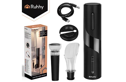 Elektrický otvárač na víno s príslušenstvom