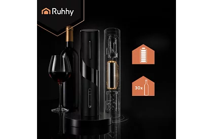 Elektrický otvárač na víno s príslušenstvom