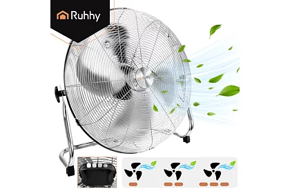 Ventilátor 50 cm, 130 W – kovový, 3 rýchlosti