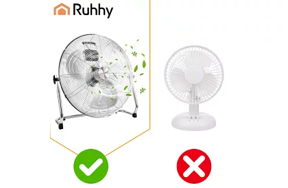 Ventilátor 50 cm, 130 W – kovový, 3 rýchlosti