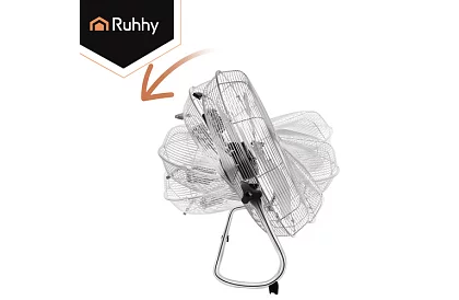 Ventilátor 50 cm, 130 W – kovový, 3 rýchlosti