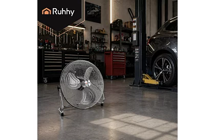 Ventilátor 50 cm, 130 W – kovový, 3 rýchlosti