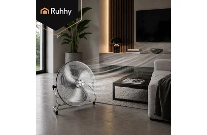 Ventilátor 50 cm, 130 W – kovový, 3 rýchlosti