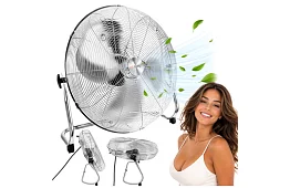 Ventilátor 50 cm, 130 W – kovový, 3 rýchlosti