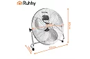 Ventilátor 50 cm, 130 W – kovový, 3 rýchlosti