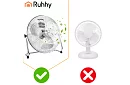 Ventilátor 50 cm, 130 W – kovový, 3 rýchlosti