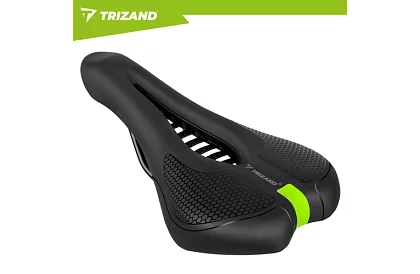 Cyklistické polstrované sedlo na bicykel 28 × 14 cm – čierne