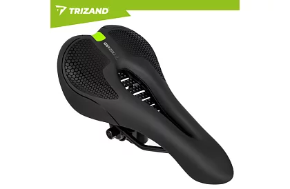 Cyklistické polstrované sedlo na bicykel 28 × 14 cm – čierne