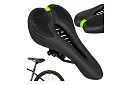 Cyklistické polstrované sedlo na bicykel 28 × 14 cm – čierne