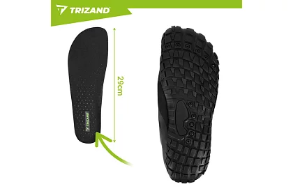 Boty do vody – protiskluzové 5 mm, rýchloschnúce – čierne, veľkosť 45