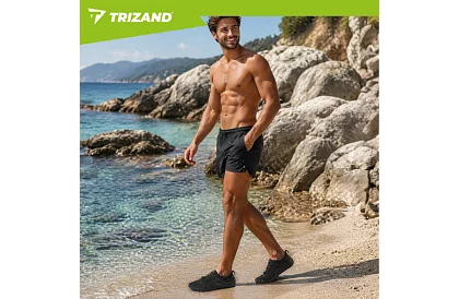 Boty do vody – protiskluzové 5 mm, rýchloschnúce – čierne, veľkosť 45