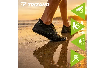 Boty do vody – protiskluzové 5 mm, rýchloschnúce – čierne, veľkosť 43