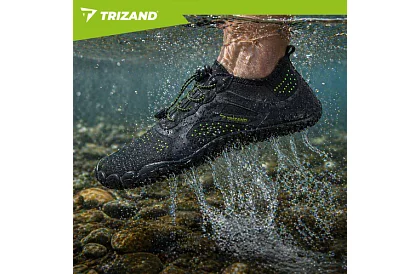 Boty do vody – protiskluzové 5 mm, rýchloschnúce – čierne, veľkosť 43