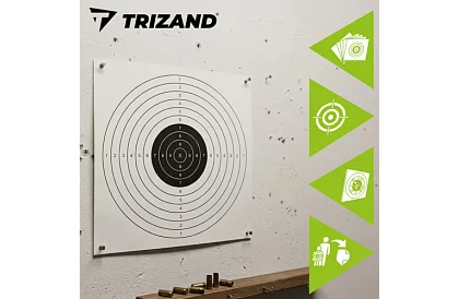 Strelecký terč 50 × 50 cm – 100 kusov v balení