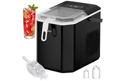 Výrobník ľadových kociek 1,2 l – 12 kg / 24 h – čierny