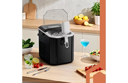 Výrobník ľadových kociek 1,2 l – 12 kg / 24 h – čierny