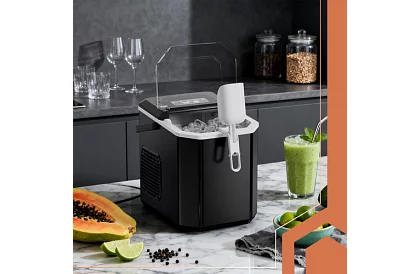 Výrobník ľadových kociek 1,2 l – 12 kg / 24 h – čierny