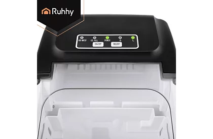 Výrobník ľadových kociek 1,2 l – 12 kg / 24 h -  strieborný