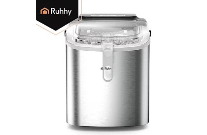 Výrobník ľadových kociek 1,2 l – 12 kg / 24 h -  strieborný