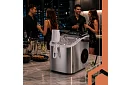 Výrobník ľadových kociek 1,2 l – 12 kg / 24 h -  strieborný