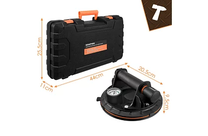 Vakuová prísavka 2 kusy v puzdre na obklady, dlaždice a sklo – nosnosť 200 kg