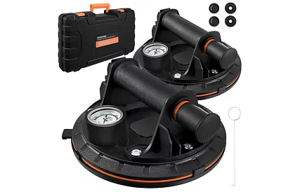 Vakuová prísavka 2 kusy v puzdre na obklady, dlaždice a sklo – nosnosť 200 kg