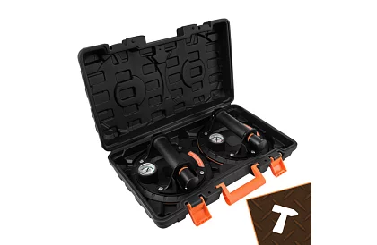 Vakuová prísavka 2 kusy v puzdre na obklady, dlaždice a sklo – nosnosť 200 kg