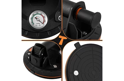 Vakuová prísavka 2 kusy v puzdre na obklady, dlaždice a sklo – nosnosť 200 kg