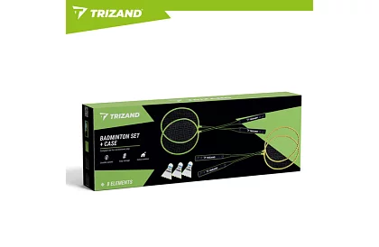 Badmintonová súprava – 4 rakety, 3 košíky a puzdro