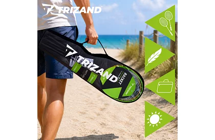 Badmintonová súprava – 4 rakety, 3 košíky a puzdro